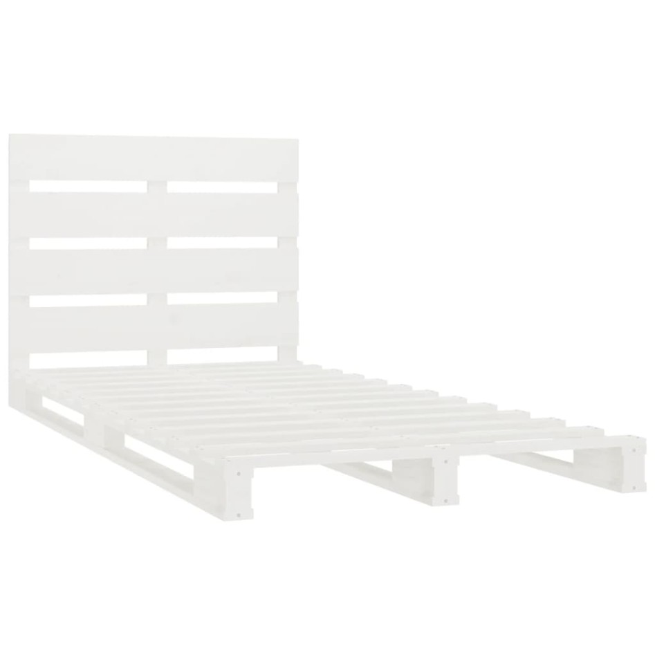 Estructura cama sin colchón madera maciza pino blanca