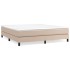 Estructura cama sin colchón cuero sintético capuchino