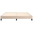 Estructura cama sin colchón cuero sintético capuchino