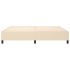 Cama sin colchón tela color crema 200x200