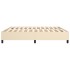 Cama sin colchón tela color crema 200x200