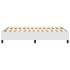 Estructura de cama sin colchón cuero sintético blanco