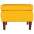 Sillón mecedora patas madera y taburete terciopelo