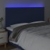 Cabecero con luces LED tela azul 180x5x118/128
