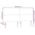 Cabecero con luces LED terciopelo gris claro 160x5x118/128