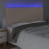 Cabecero luces LED cuero sintético capuchino