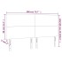 Cabecero con luces LED terciopelo rosa 200x5x118/128