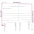 Cabecero con luces LED terciopelo rosa 144x5x118/128