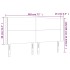 Cabecero con LED de tela gris claro 183x16x118/128