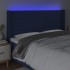 Cabecero con LED de tela azul 183x16x118/128