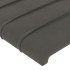 Cabecero con LED de terciopelo gris oscuro 163x16x118/128