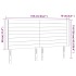 Cabecero con LED de terciopelo gris oscuro 163x16x118/128