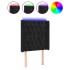 Cabecero con LED de terciopelo negro 83x16x118/128