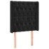 Cabecero con LED de terciopelo negro 83x16x118/128