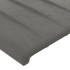 Cabecero con LED de terciopelo gris claro 183x16x118/128