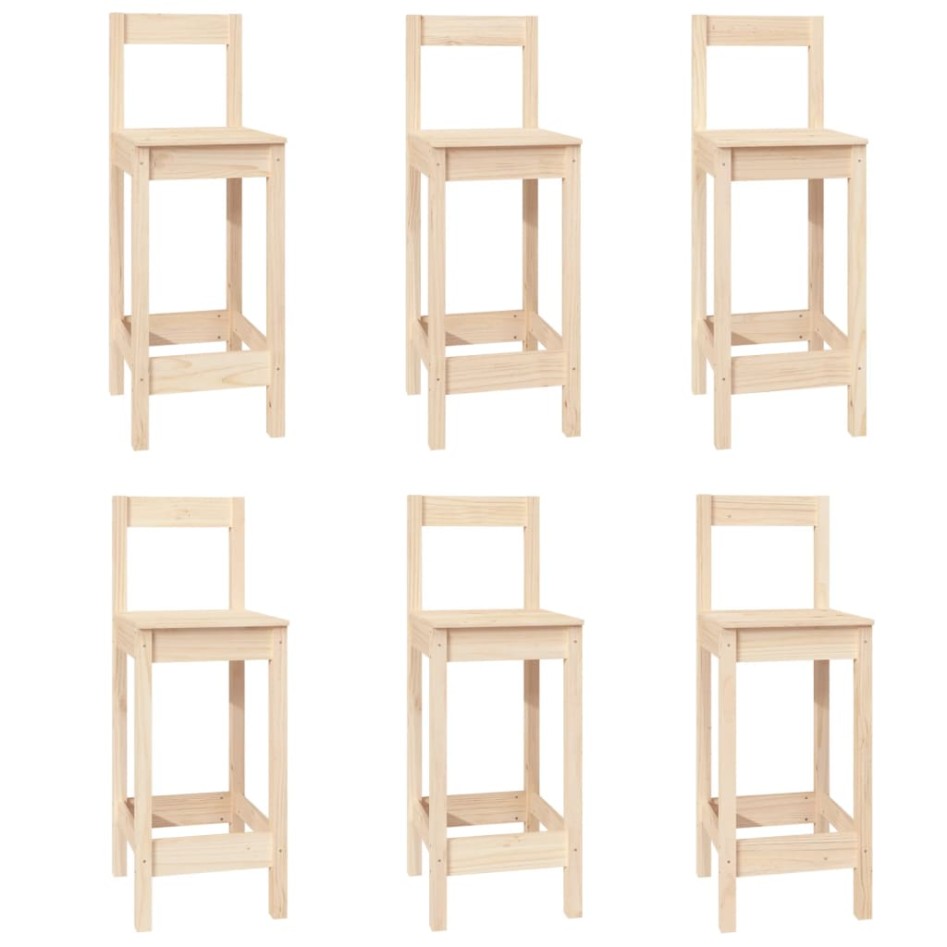 Set de bar 7 piezas madera maciza de