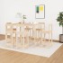 Set de bar 7 piezas madera maciza de