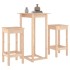 Set de bar 3 piezas madera maciza de