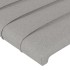 Cama sin colchón tela gris claro 200x200