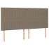 Cama sin colchón tela gris taupe 200x200