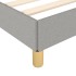 Cama sin colchón tela gris claro 160x200