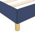 Estructura de cama sin colchón tela azul 100x200