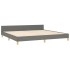 Cama sin colchón tela gris oscuro 200x200