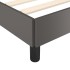 Estructura de cama sin colchón cuero sintético gris 90x190