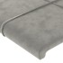 Estructura de cama sin colchón terciopelo gris claro 200x200