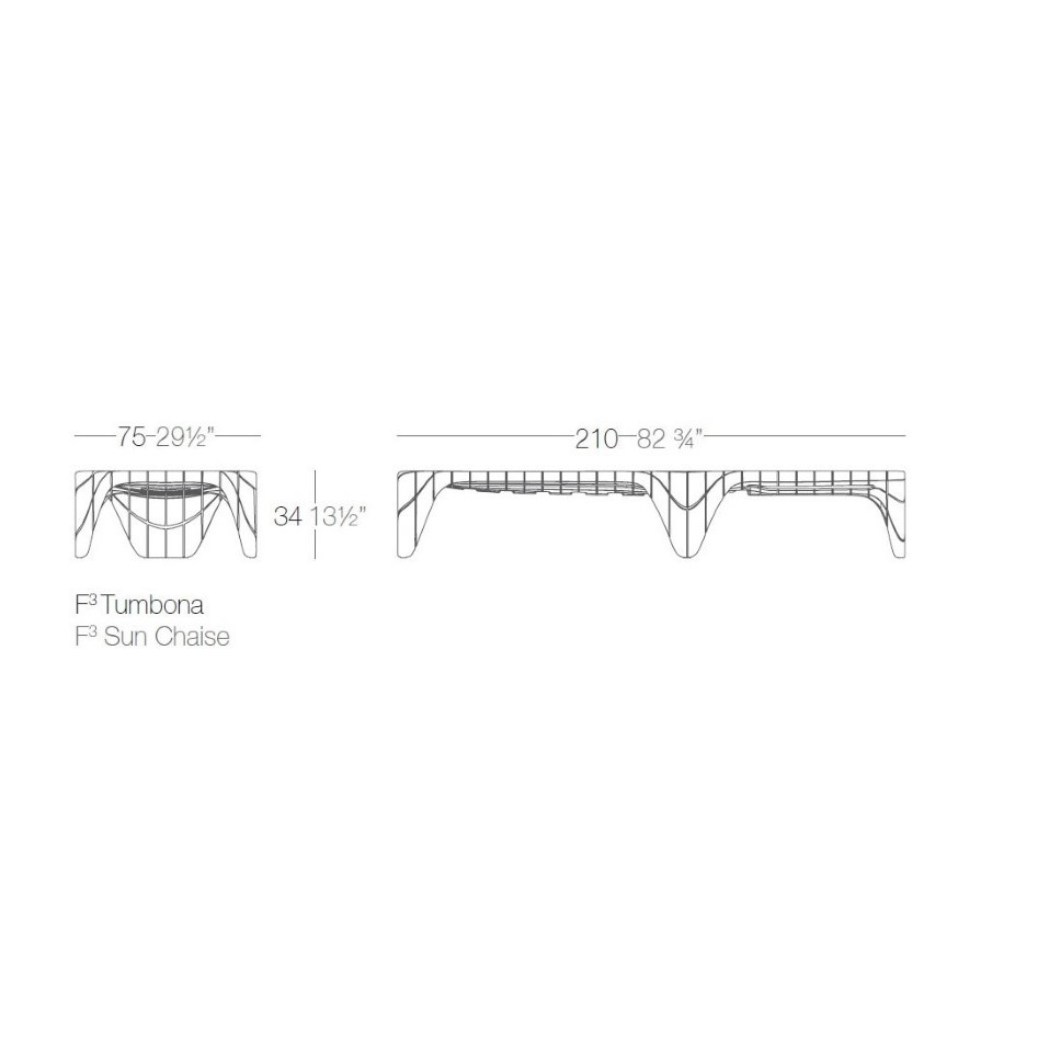Tumbona apilable by Vondom