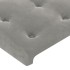 Estructura de cama sin colchón terciopelo gris claro 140x190