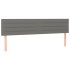 Cama box spring con colchón tela gris oscuro 160x200
