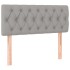 Cama box spring con colchón tela gris claro 90x190