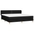 Cama box spring con colchón tela negro 180x200