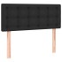 Cama box spring con colchón cuero sintético negro 80x200