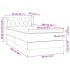 Cama box spring con colchón terciopelo rosa 80x200