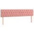 Cama box spring con colchón terciopelo rosa 200x200