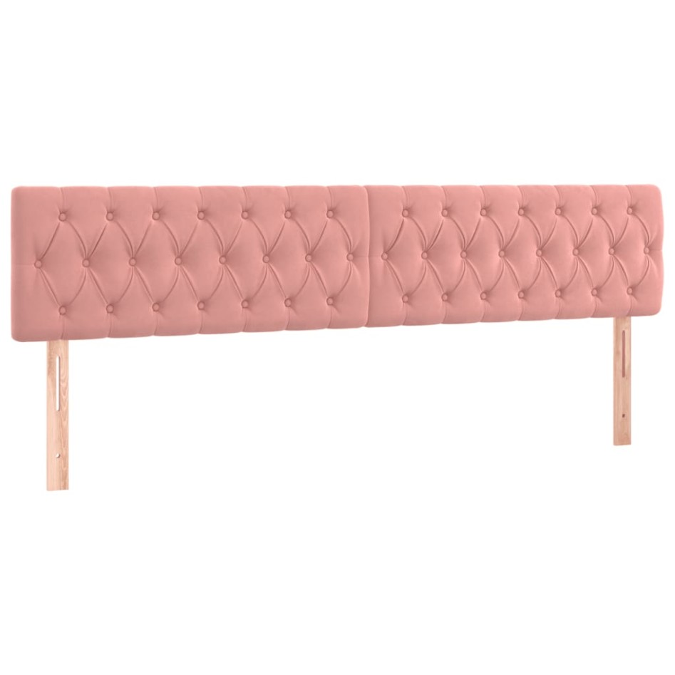 Cama box spring con colchón terciopelo rosa 200x200