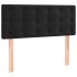 Cama box spring con colchón terciopelo negro 90x200