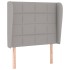 Cama box spring con colchón tela gris claro 90x190