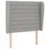 Cama box spring con colchón tela gris claro 100x200