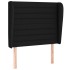 Cama box spring con colchón tela negro 100x200