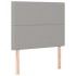 Cama box spring con colchón tela gris claro 100x200