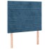 Cama box spring con colchón terciopelo azul oscuro 90x190