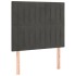 Cama box spring con colchón terciopelo gris oscuro 100x200