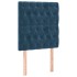 Cama box spring con colchón terciopelo azul oscuro 80x200