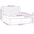 Cama box spring con colchón terciopelo rosa 160x200