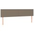 Cama box spring con colchón tela gris taupe 200x200