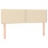 Cama box spring con colchón tela color crema 140x190
