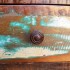 Mesa de centro con borde curvado 1 cajón madera